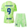 Maglia ufficiale Barcellona Lewandowski 9 Alternativa 2024-25 per Bambino